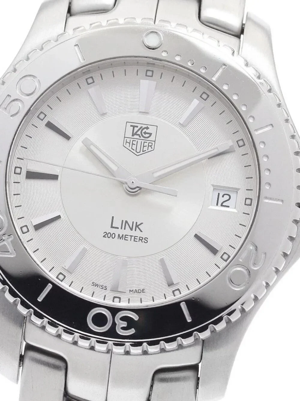 TAG HEUER Link WJ1111-0 Date Silver Dial Quartz Men's Watch_962288